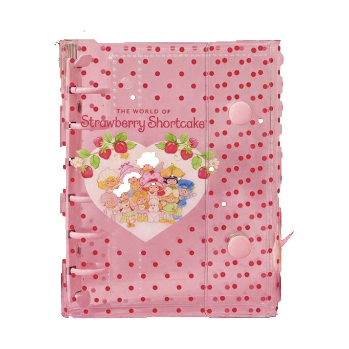 World of Strawberry Shortcake acrylic loose-leaf binder on white background