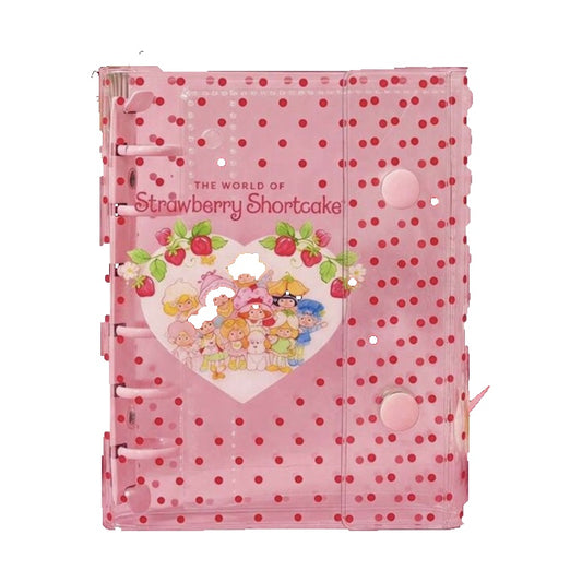 World of Strawberry Shortcake acrylic loose-leaf binder on white background