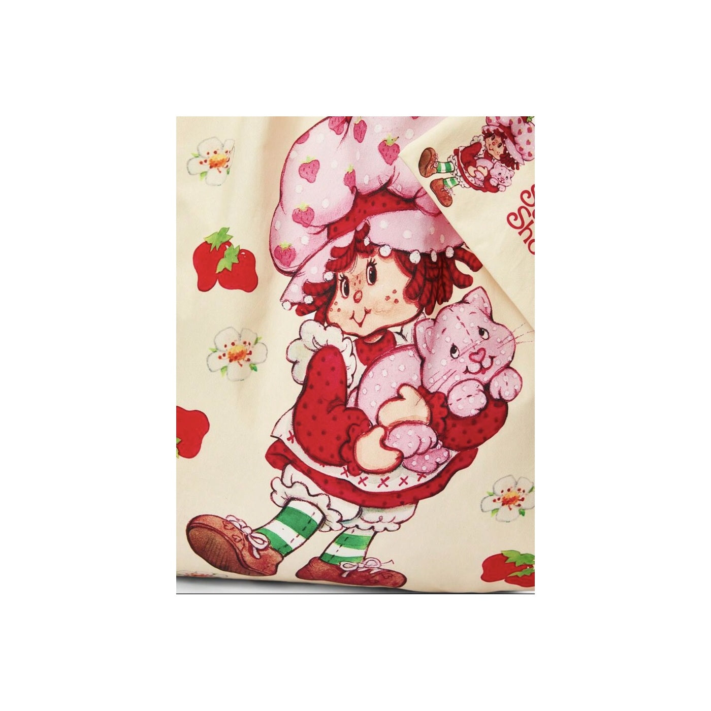 Strawberry Shortcake and Custard tote artwork detail