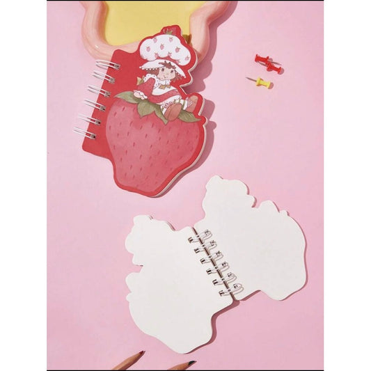 Strawberry Shortcake coil notebook open pages