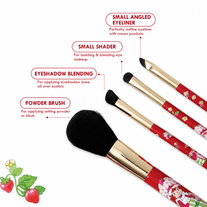 Strawberry Shortcake makeup brush types and uses