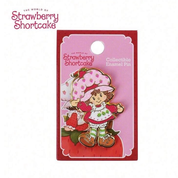 Strawberry Shortcake enamel pin package front view