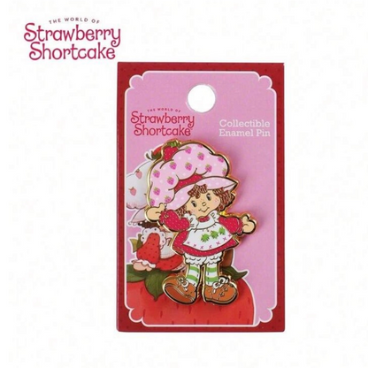 Strawberry Shortcake enamel pin package front view