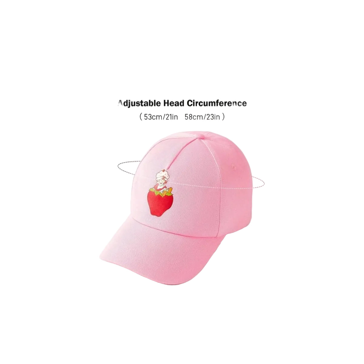Strawberry Shortcake pink adjustable ball cap adjustable size view